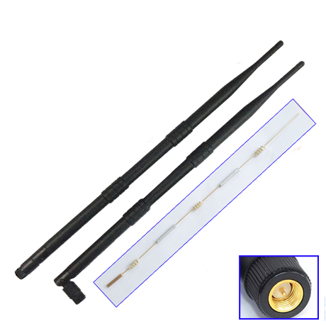 WIFI Rubber Antenna for router 10dbi omni directional PR-SMA LPWR009