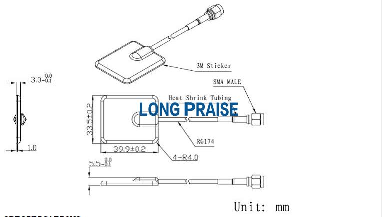 External GSM Antenna LPGM007