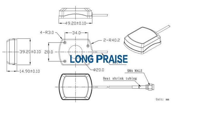 active external high gain gps antenna
