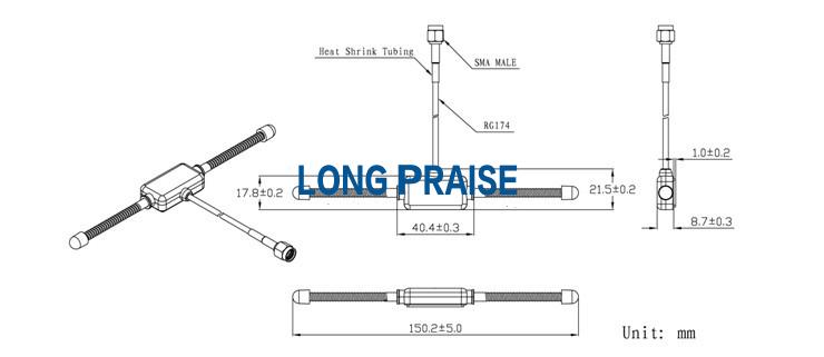 High Gain 433mhz antenna LP4A001