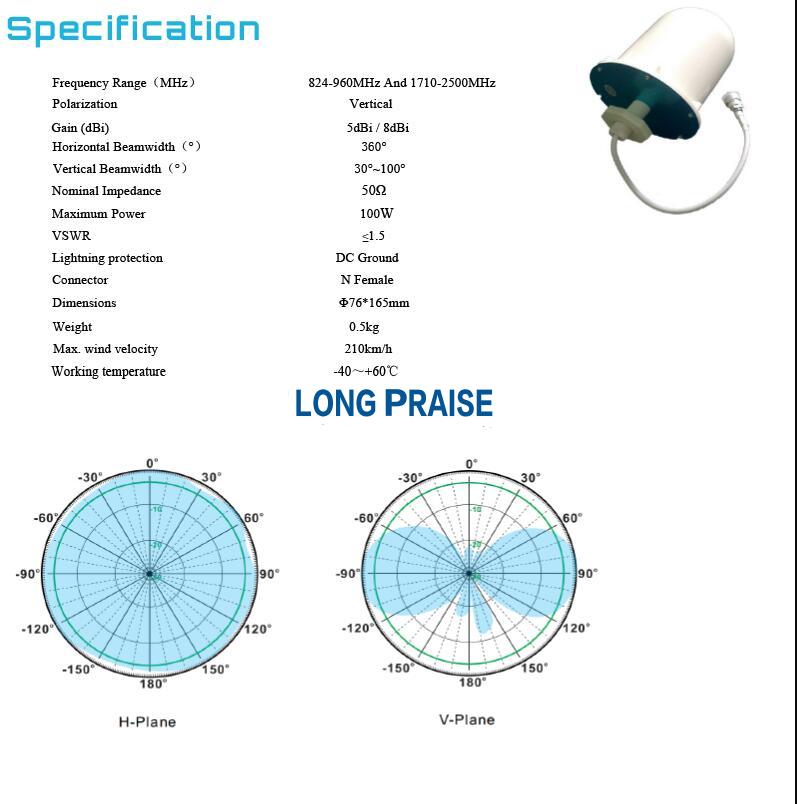 3db 800-2500mhz good looking Celling Antenna