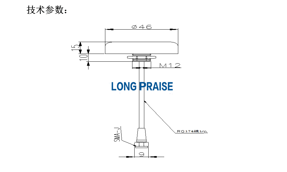 GPS antenna 1575.42 outdoor waterproof antenna navigation positioning screw fixed active high gain 28db antenna GPS antenna 1575.42 outdoor waterproof antenna navigation positioning screw fixed active high gain 28db antenna