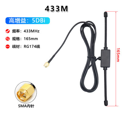 GSM GPRS/433Mhz Claw Horn Patch Antenna T-Type GPRS/Digital LoRa Module Antenna High Gain SMA connector