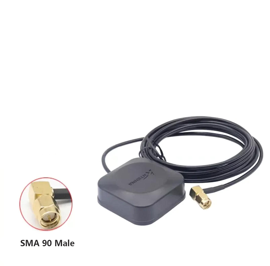 SMA Active High-Gain External GNSS Antenna | GPS + Beidou + GLONASS Triple-Mode Satellite Positioning Antenna
